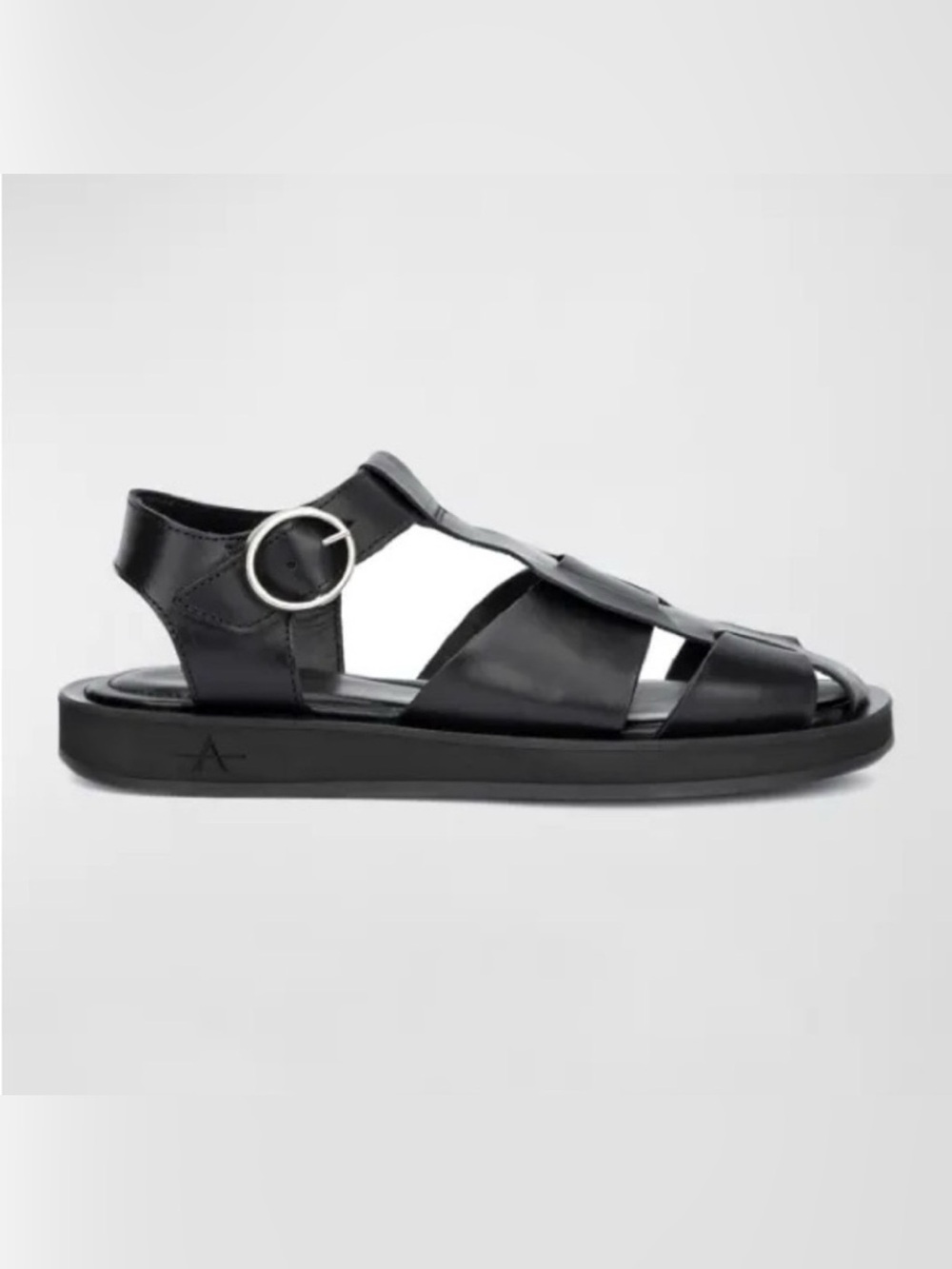 Like New! Aquatalia Ginata Gladiator black leather sandals size 8